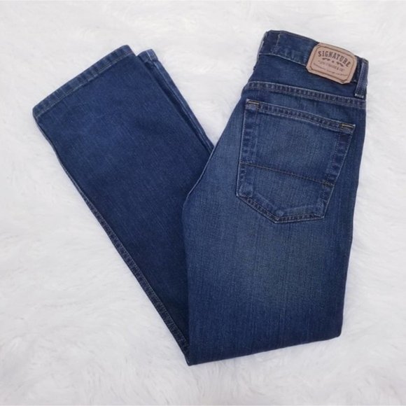 Boy's Levi's Slim Fit Straight Blue Jeans - Picture 1 of 6